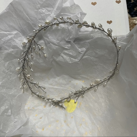 Untamed Petals AJ Dainty fresh water pearl Tiara